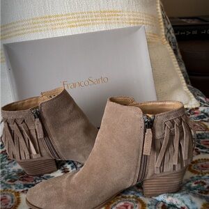 Franco Sarto Tan Ankle Boots size 7M